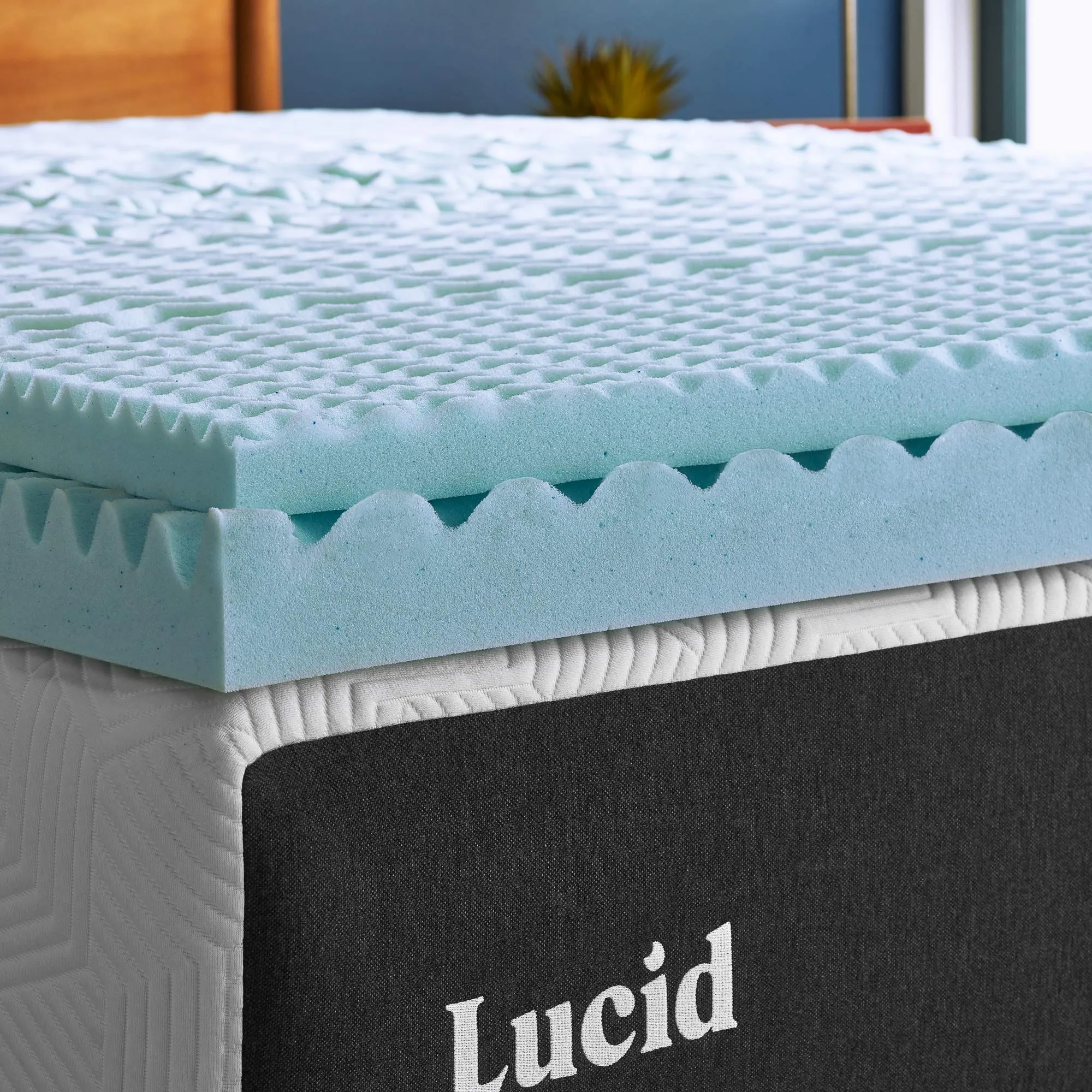 Cooling Gel Infused Memory Foam Mattress Topper Twin Size 2 Inch