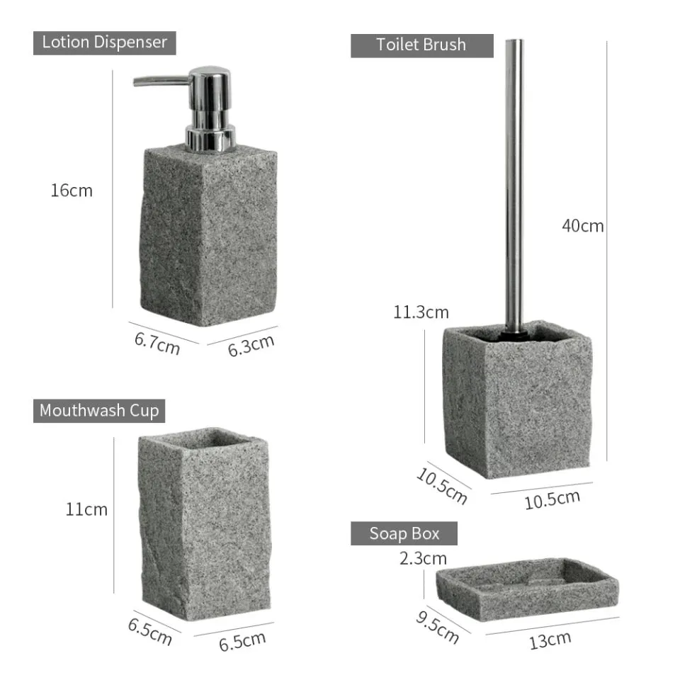 Core Bathroom Accessory Set