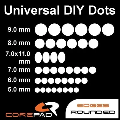 Corepad Skatez Mouse Feet DOTS #2 (0.85mm thickness) Universal DIY Dots