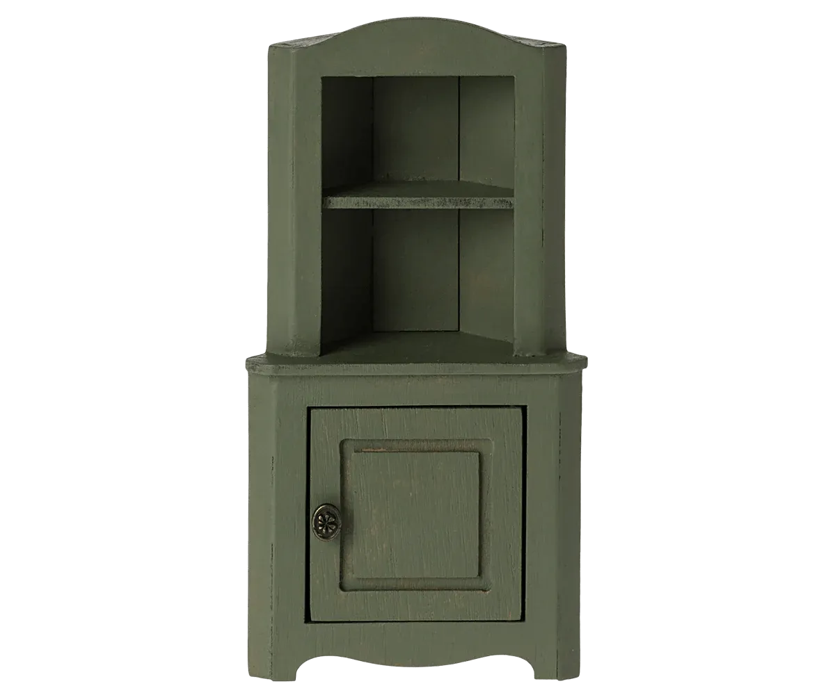 Corner Cabinet, Mouse- Dark Green