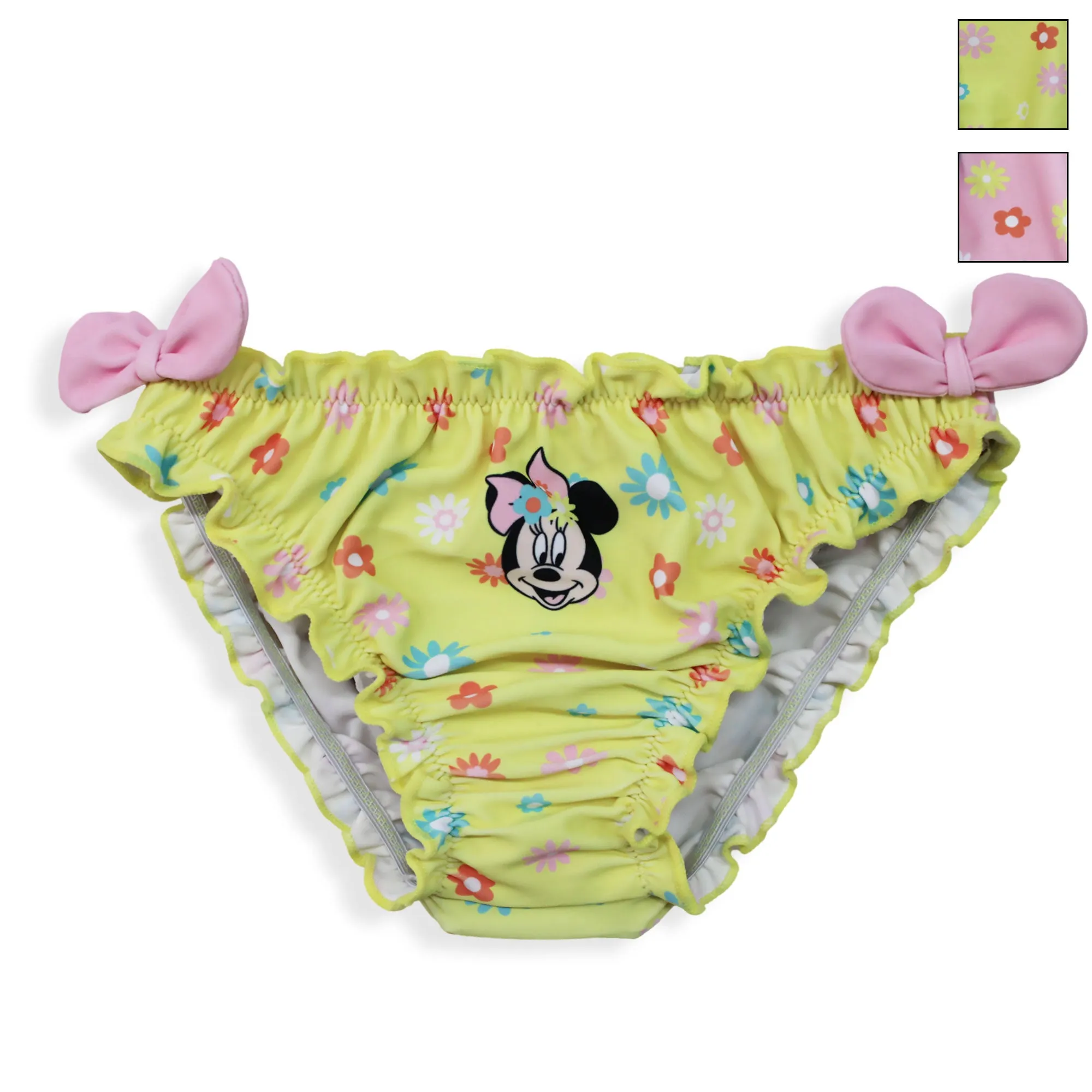 Costume da bagno slip mare per neonato bambina Disney Minnie Mouse fiocchi 6658