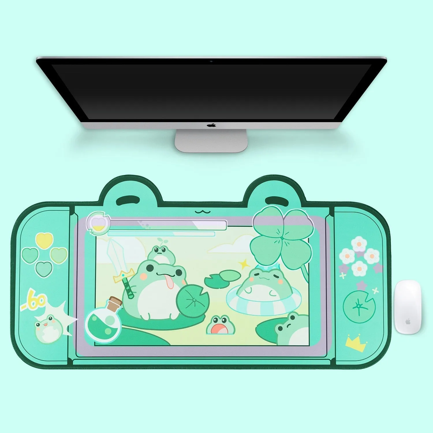 Cute Frog Mouse Pad Large Gaming Mouse Pad