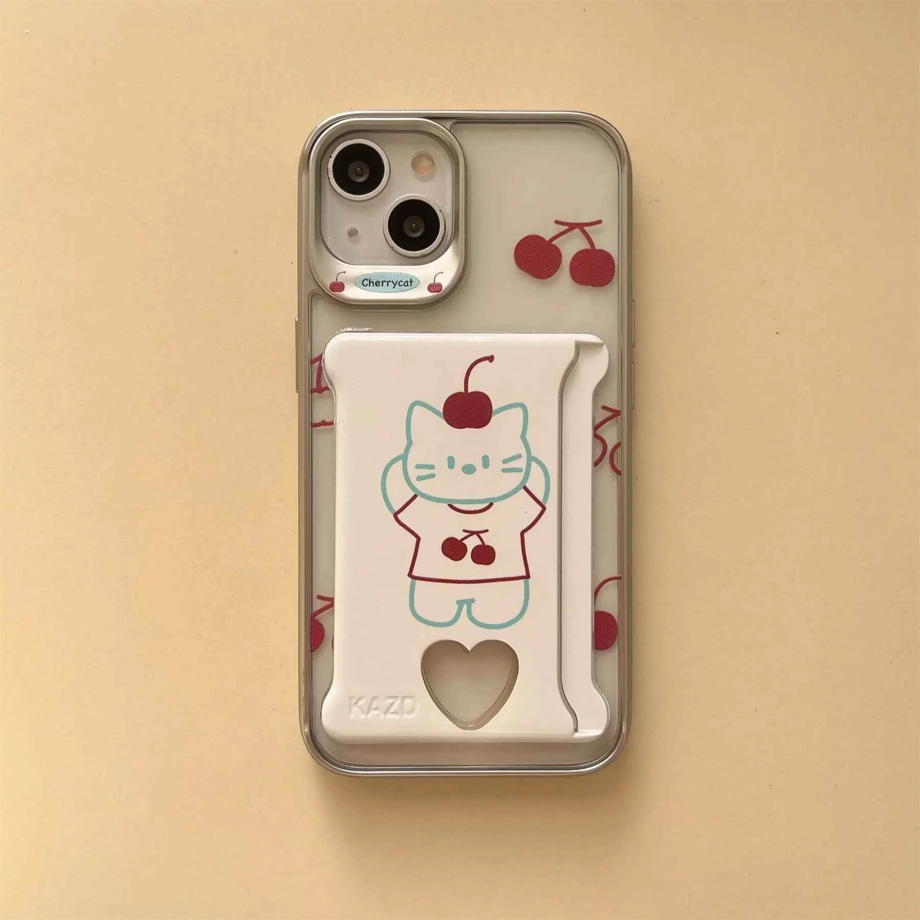 Cute Phone Cases For iPhone 15, 14, 13, 12, and 11 Pro Max - Cat Pattern - Wallet Pocket - TSP279