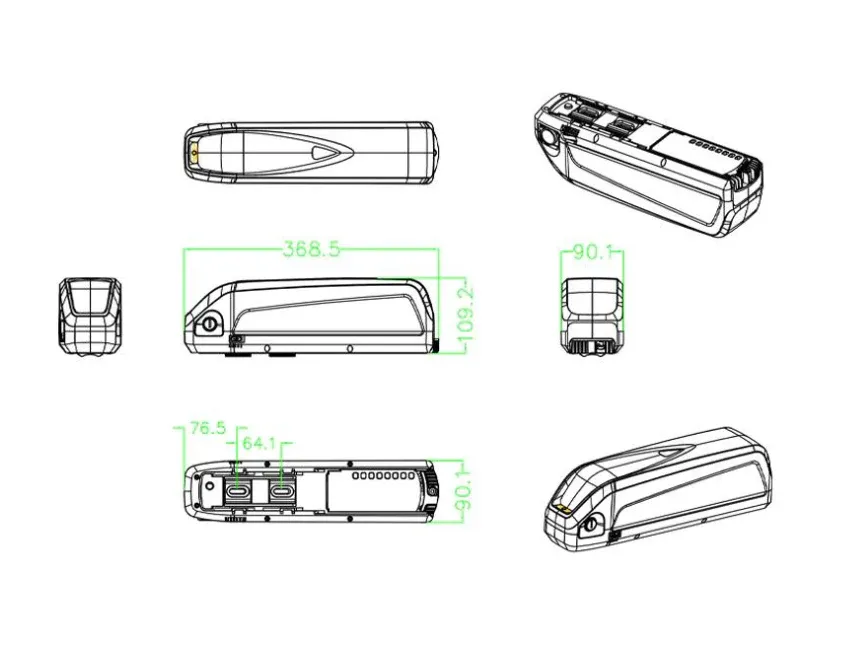 CYRUSHER XF800 Battery