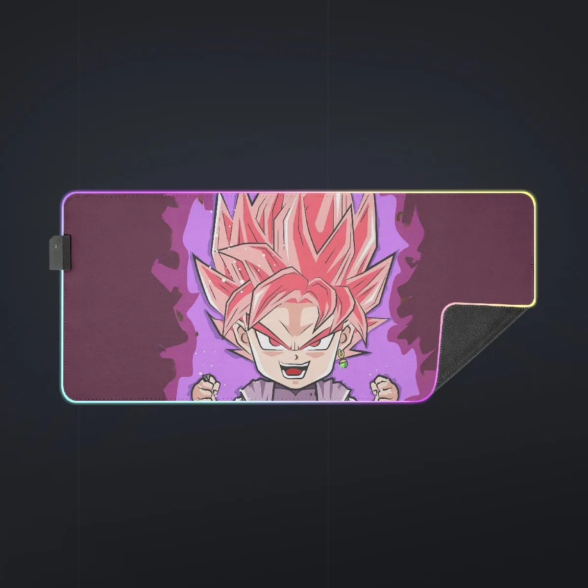 DBZ Goku Black Zamasu Rose Super Saiyan Cute Chibi Design cool LED  Mouse Pad