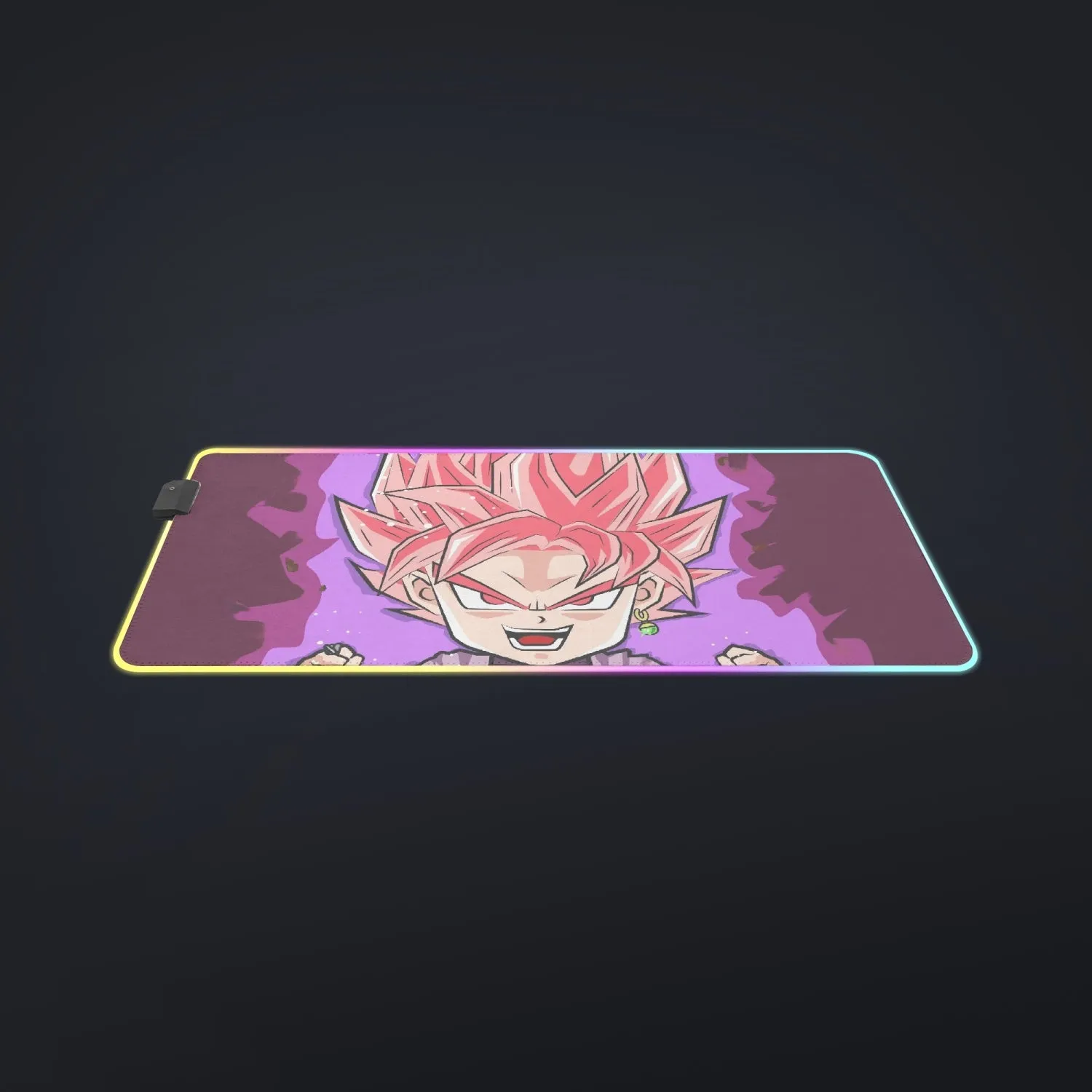 DBZ Goku Black Zamasu Rose Super Saiyan Cute Chibi Design cool LED  Mouse Pad