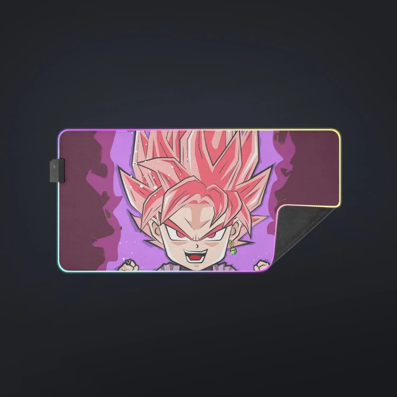 DBZ Goku Black Zamasu Rose Super Saiyan Cute Chibi Design cool LED  Mouse Pad