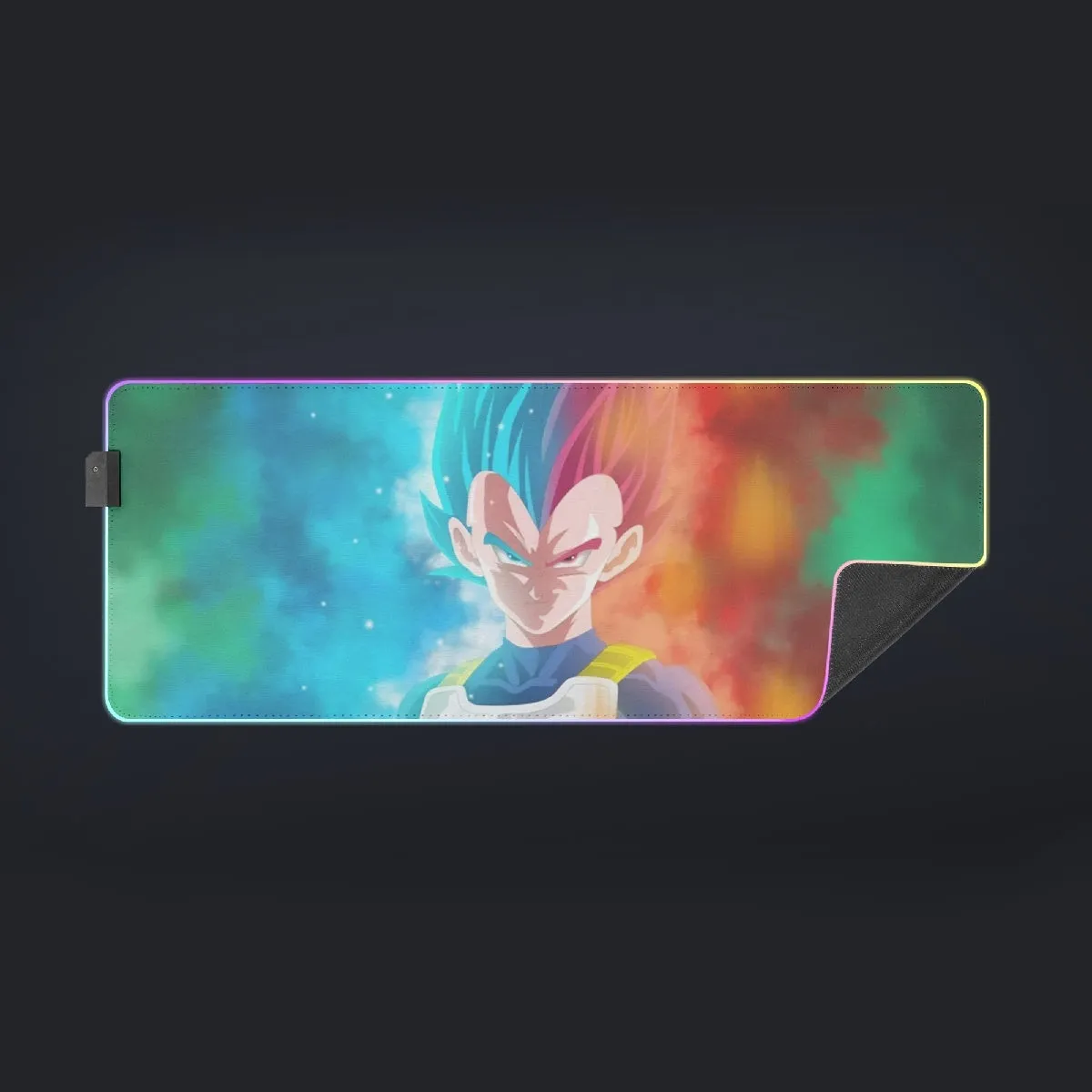 DBZ Vegeta Super Saiyan God Blue SSGSS Cool Portraits cool  LED Mouse Pad