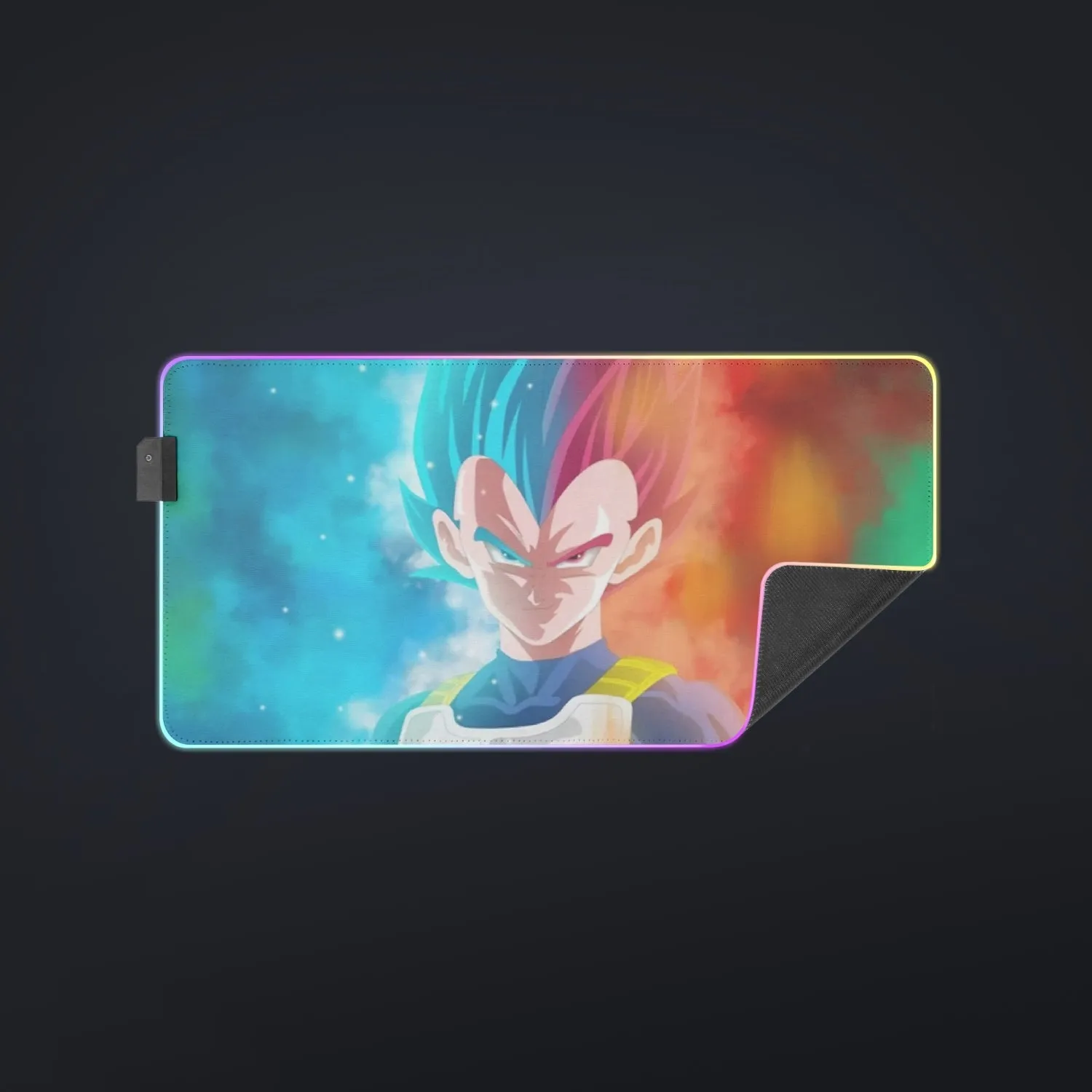 DBZ Vegeta Super Saiyan God Blue SSGSS Cool Portraits cool  LED Mouse Pad