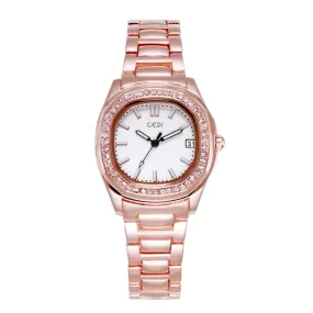 Diamond Dial With Calendar Women's Watch