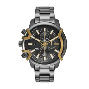 Diesel Griffed Gun-Metal Chronograph Watch DZ4668