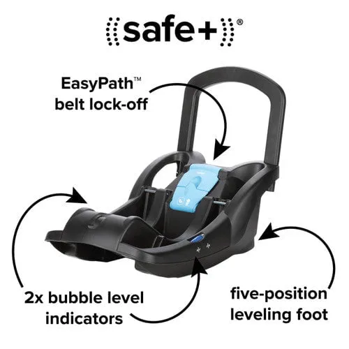 Diono - Quantum® 4 3-in-1 Travel System with LiteClik®30 R SafePlus™ Infant Car Seat and Base - Black