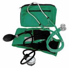 Dixie EMS Medical Kit Blood Pressure & Sprague Stethoscope Green