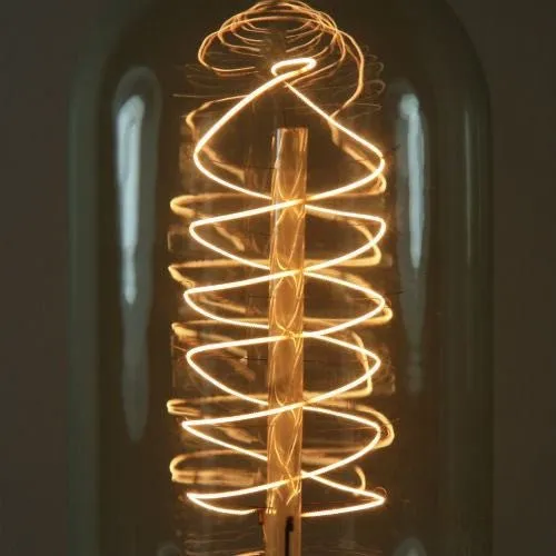 Edison Vintage Radio Spiral Filament Bulb - 40 Watt - Clear - 50 Bulb Pack