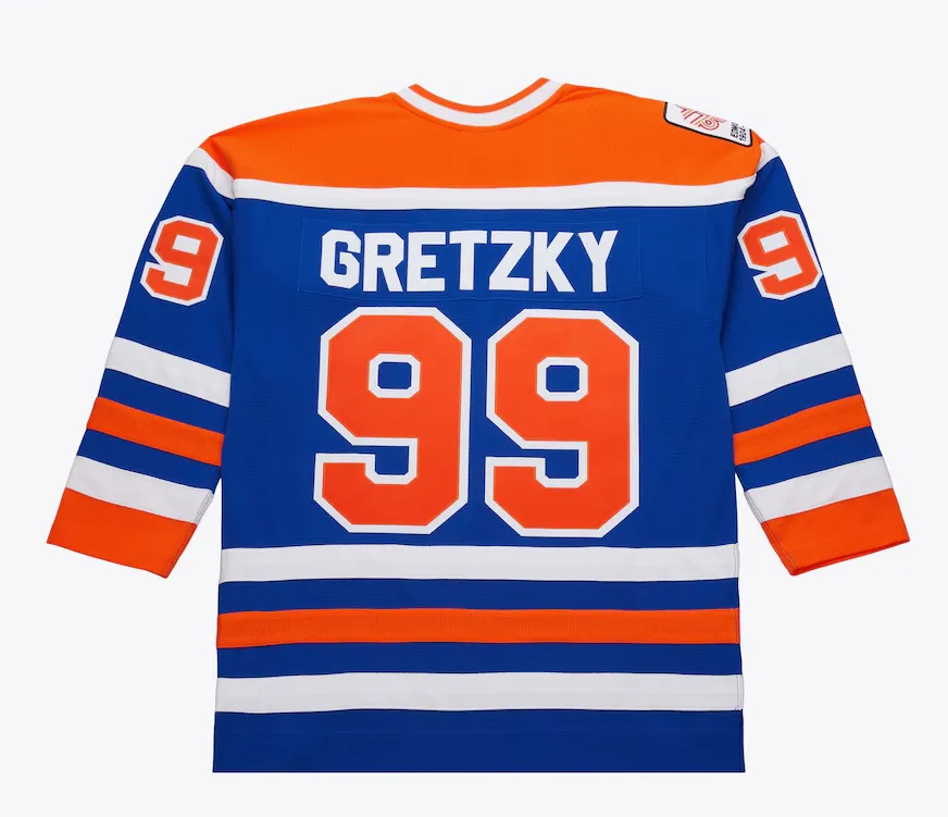 Edmonton Oilers Wayne Gretzky Royal  1979/80 Power Play Player Jersey