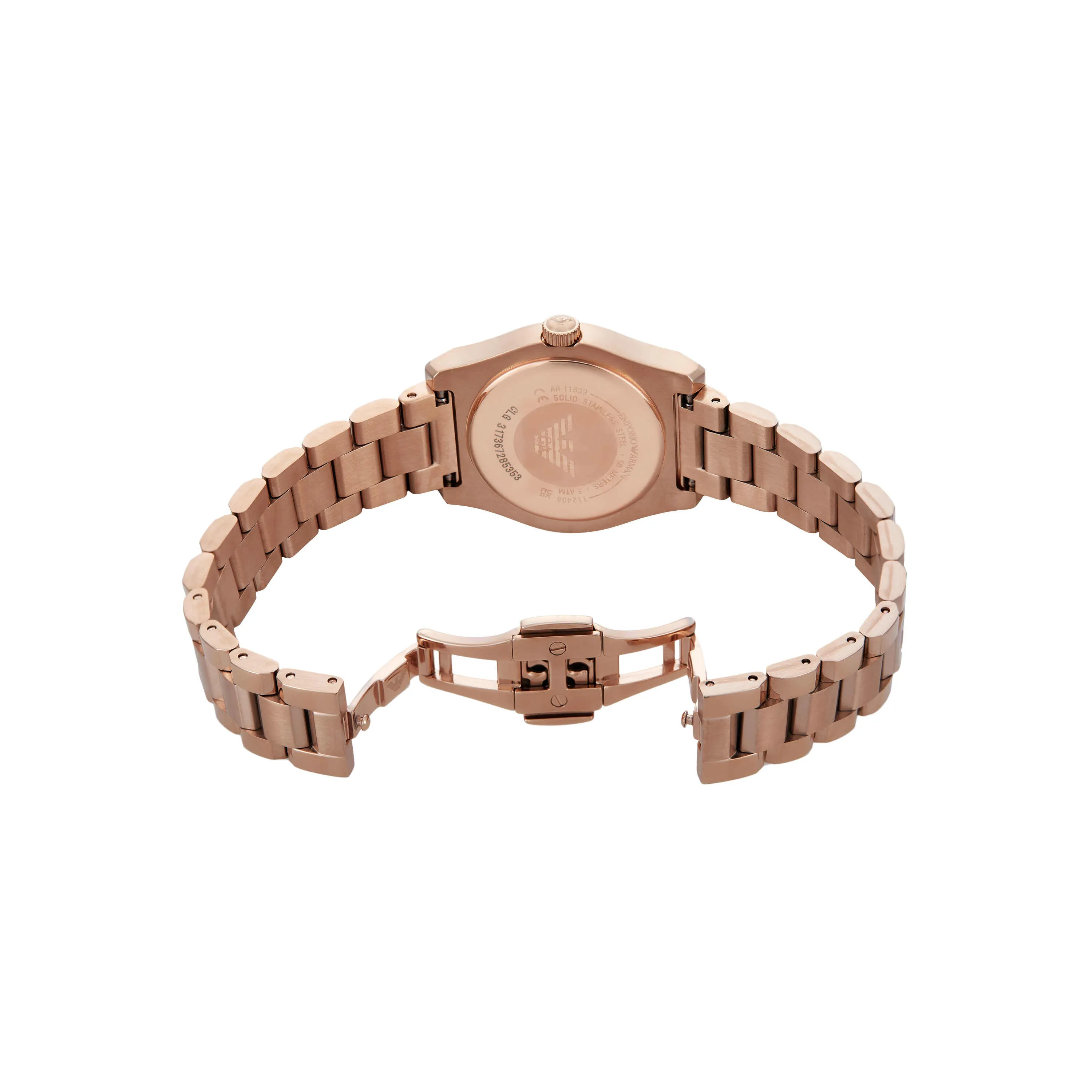 Emporio Armani Rose Gold Tone Analogue Watch AR11639