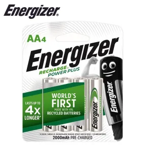 Energizer Recharge: 2000 Mah Aa - 4 Pack