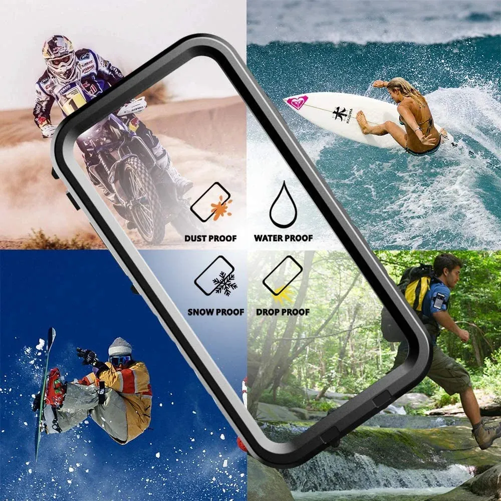 Entronix Waterproof Case for Apple iPhone 11 Pro Max Case, Full Body Shockproof with Built In Screen Protector, Heavy Duty Cover