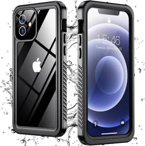 Entronix Waterproof Case for Apple iPhone 12 Case, Full Body Shockproof with Built In Screen Protector, Heavy Duty Cover