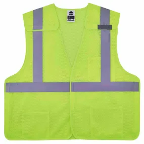 Ergodyne 21523 8217BA S/M Lime Class 2 Breakaway Mesh Vest