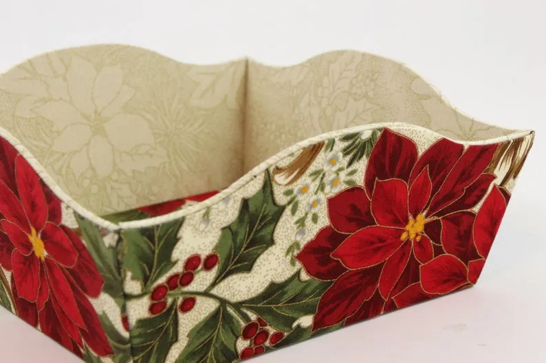 Fabric covered box tray DIY kit, fabric box kit, cartonnage kit 140, online instructions included