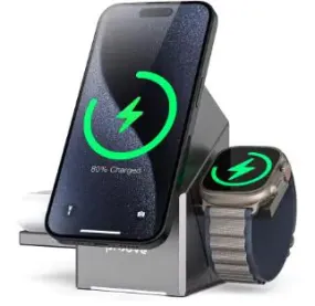 Fast Charging Wireless Charger for Watch & Earphone