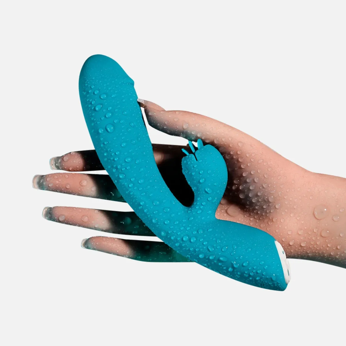 Fierce Flicker Rabbit Vibrator - Teal