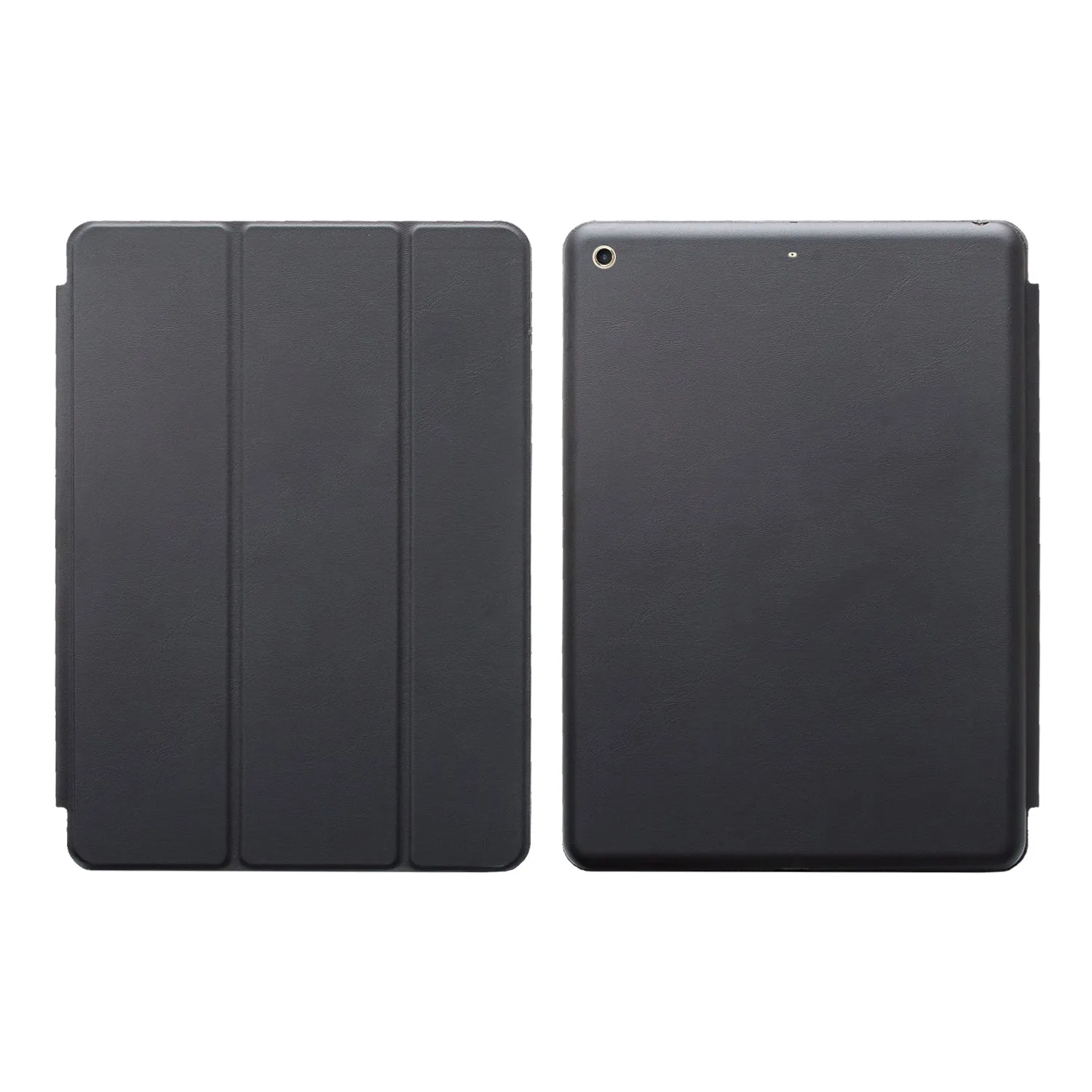 For Apple iPad 9.7 Inch 2017 - Premium PU Leather Folio Smart Cover w/Auto Sleep/Wake for iPad 9.7 In 2017 Release - Black