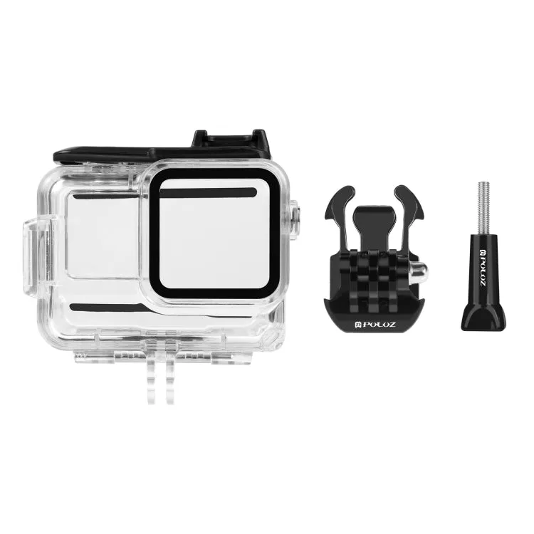 For Insta360 Ace Pro PULUZ 60m Underwater Waterproof Housing Case with Base Adapter & Screw (Transparent)