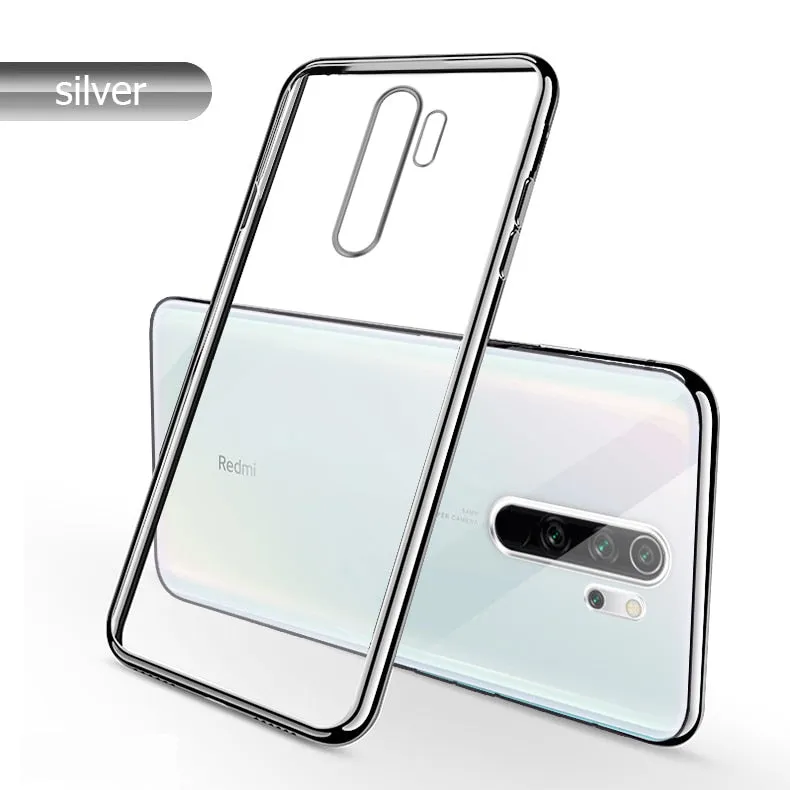 For Xiaomi Redmi Note 8 Pro Case Laser Plating Luxury TPU Soft Clear Cover Xiomi Xiaomi Mi Redmi Note 8 Note8 Crystal Phone Case