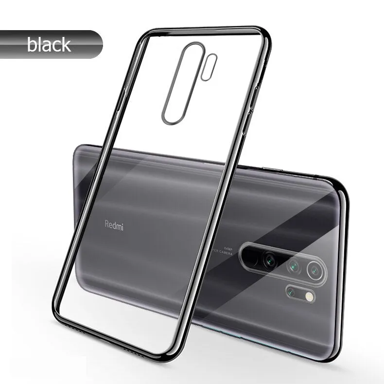 For Xiaomi Redmi Note 8 Pro Case Laser Plating Luxury TPU Soft Clear Cover Xiomi Xiaomi Mi Redmi Note 8 Note8 Crystal Phone Case