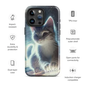 Galactic Kitten iPhone Case | Dual-Layer Protection | Polycarbonate & TPU | Impact-Resistant | Wireless Charging Compatible