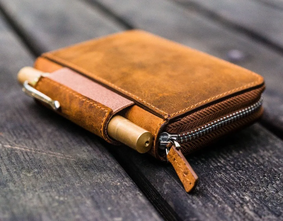 Galen Leather - EDC Wallet - Crazy Horse Brown