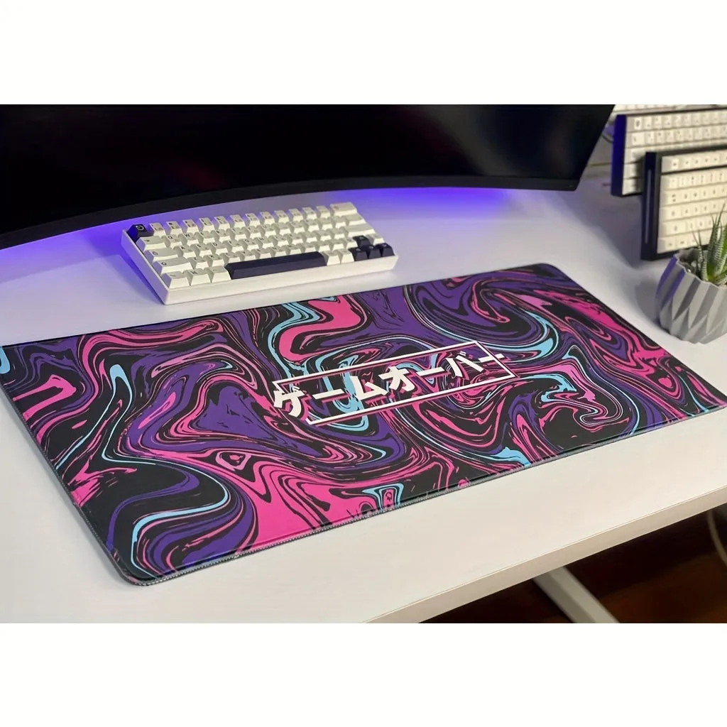 Game Over Vaporwave" Extended Large Gaming Mouse Pad Deskmat