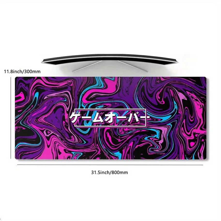 Game Over Vaporwave" Extended Large Gaming Mouse Pad Deskmat