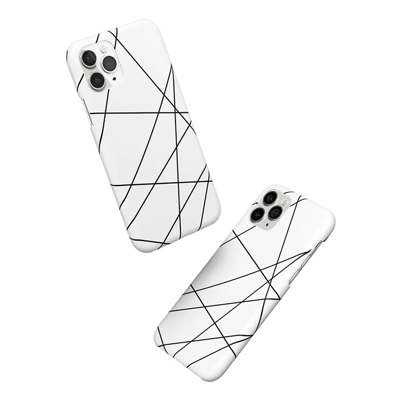 Geomatric White Phone Cover | Matte Case