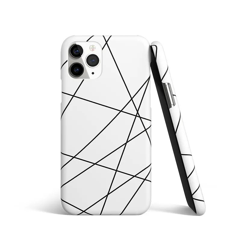 Geomatric White Phone Cover | Matte Case