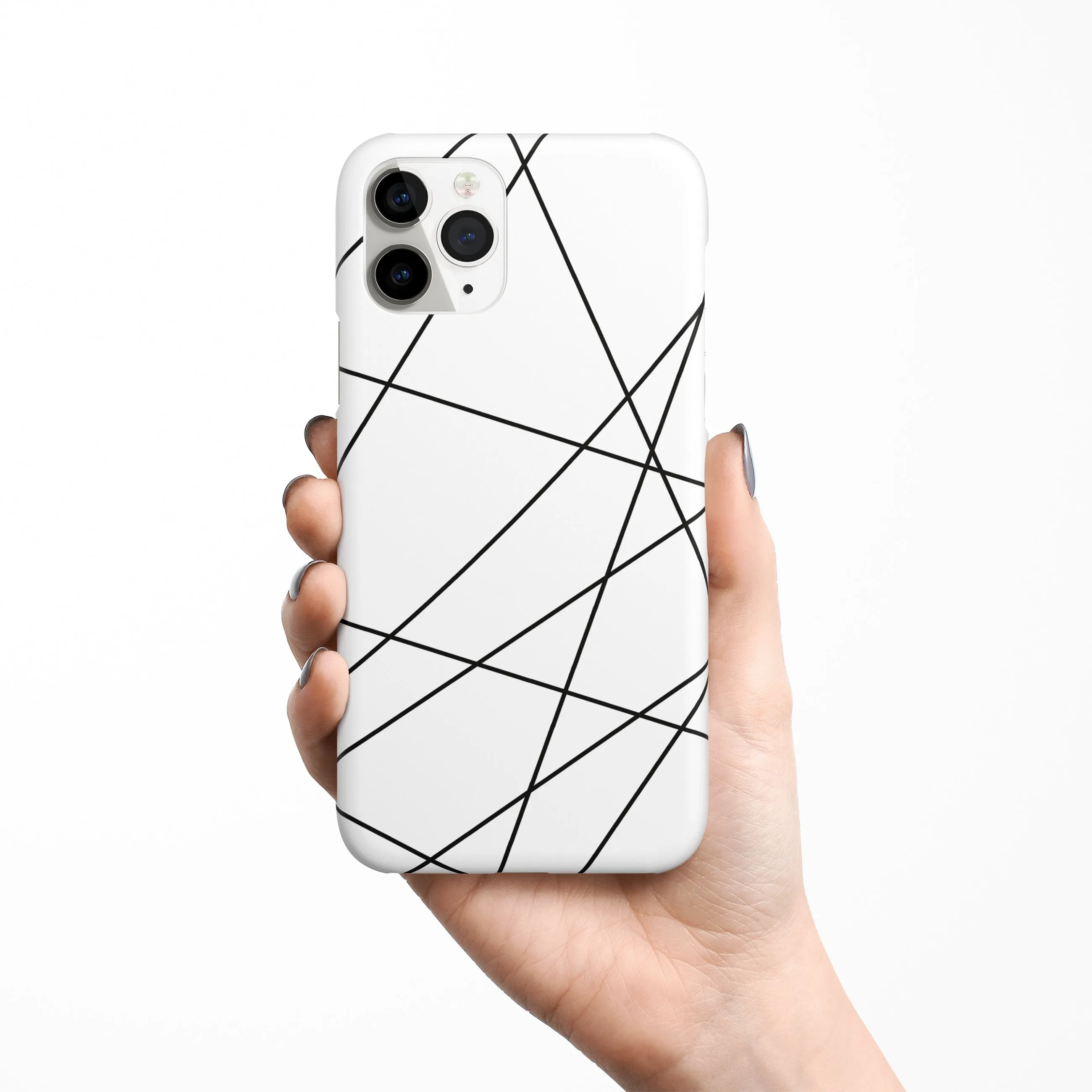 Geomatric White Phone Cover | Matte Case