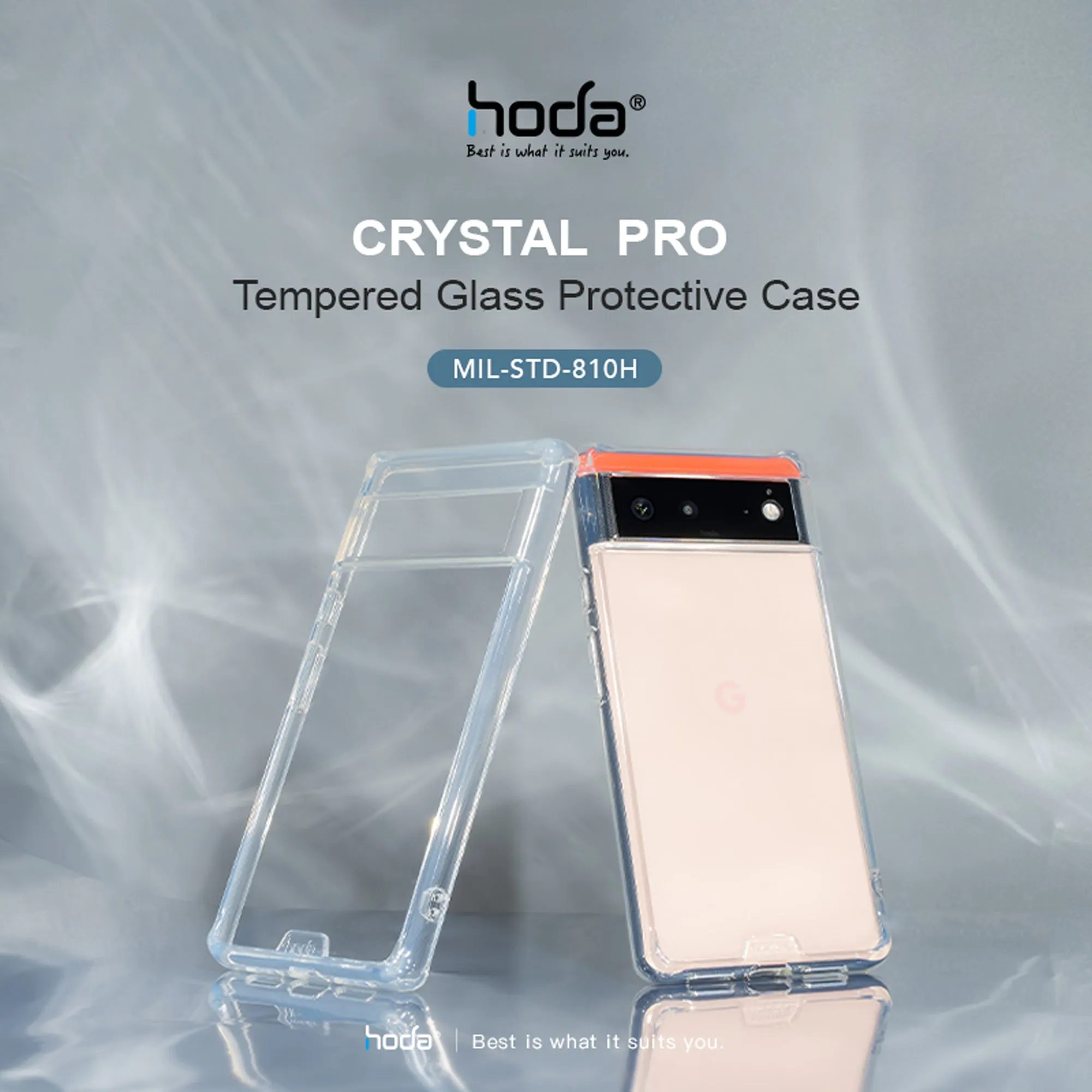 Hoda Crystal Pro Glass Case for Google Pixel 6 Pro - Clear (Barcode: 4711103543665 )