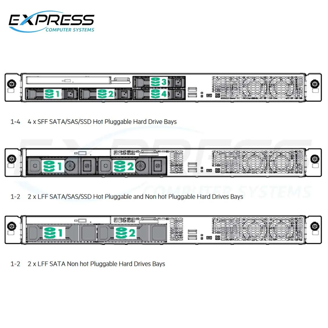 HPE ProLiant DL20 Gen9 G4400 4GB-U Non-hot Plug 2LFF 290W PS Entry Server | 829889-B21