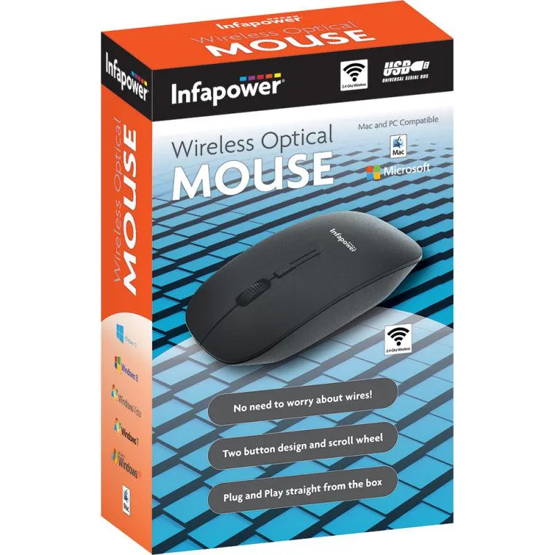 Infapower X205 Wireless Optical Mouse - Black | 211944