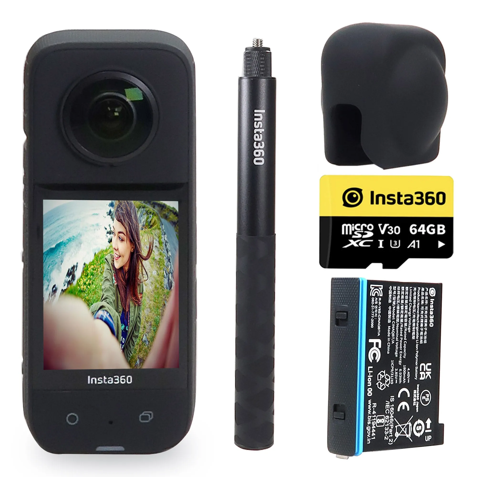 Insta360 X3 360° Action Camera Adventure Kit with All You Need Accessory Bundle