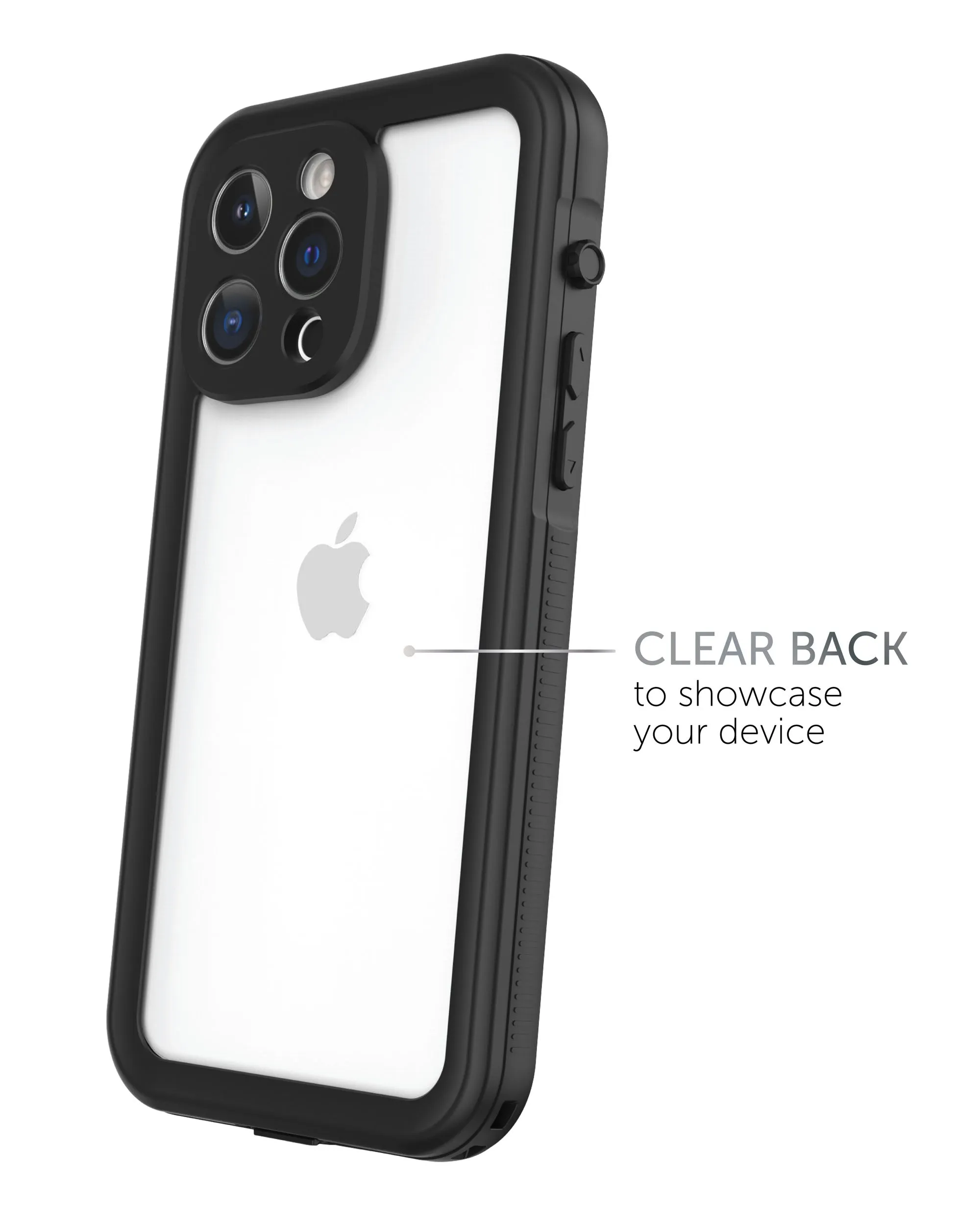 iPhone 14 Pro Tidal Waterproof Phone Case - Black/Clear