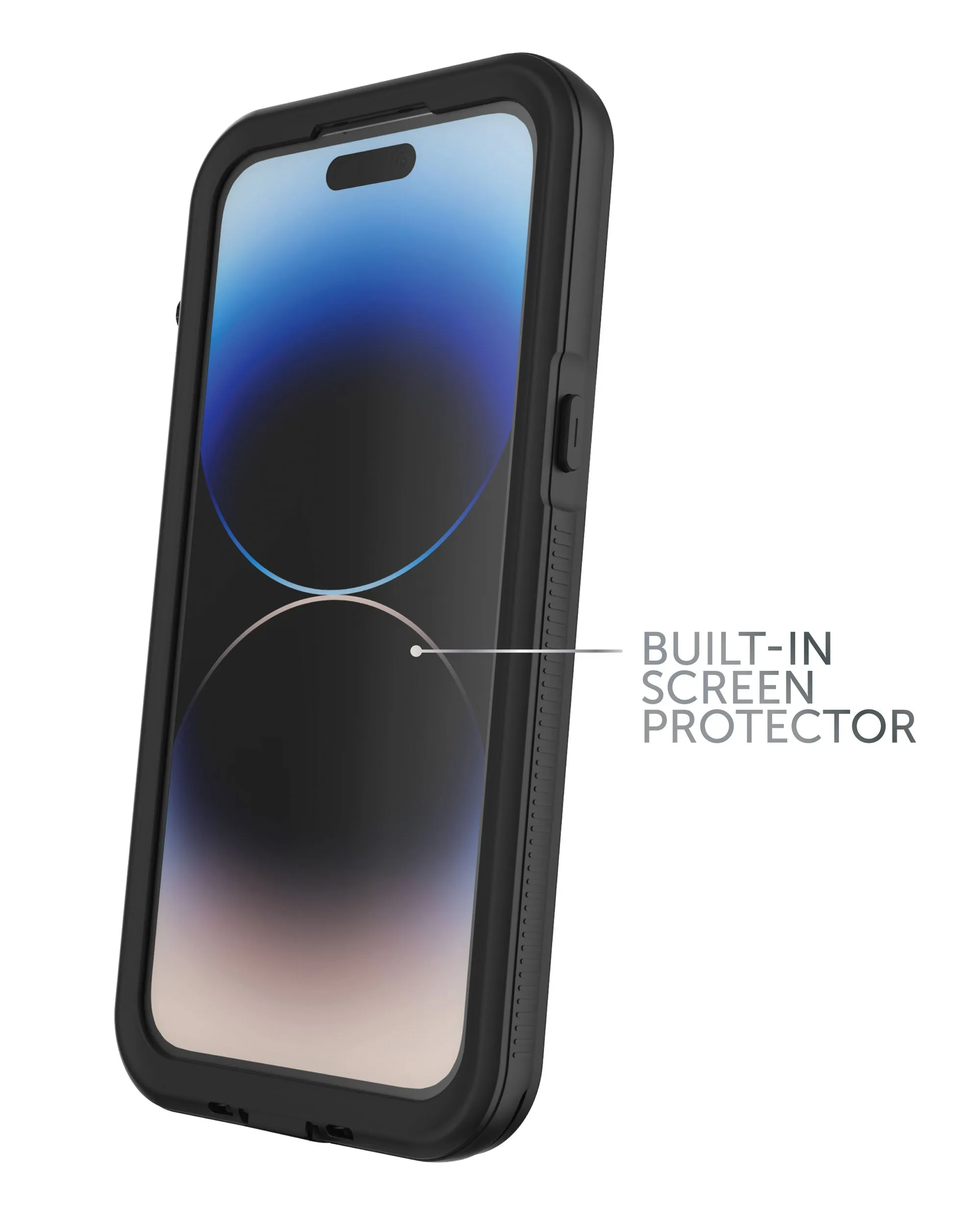 iPhone 14 Pro Tidal Waterproof Phone Case - Black/Clear