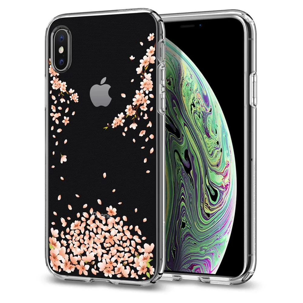 iPhone XS Case Liquid Crystal Blossom