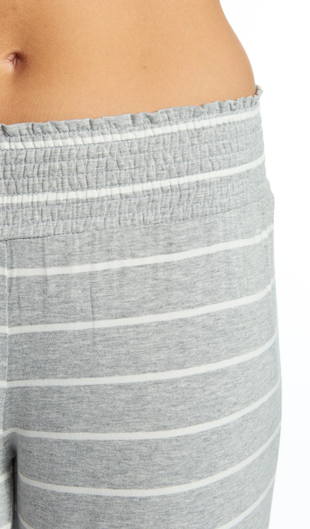 Joy 2-Piece Heather Grey Stripe