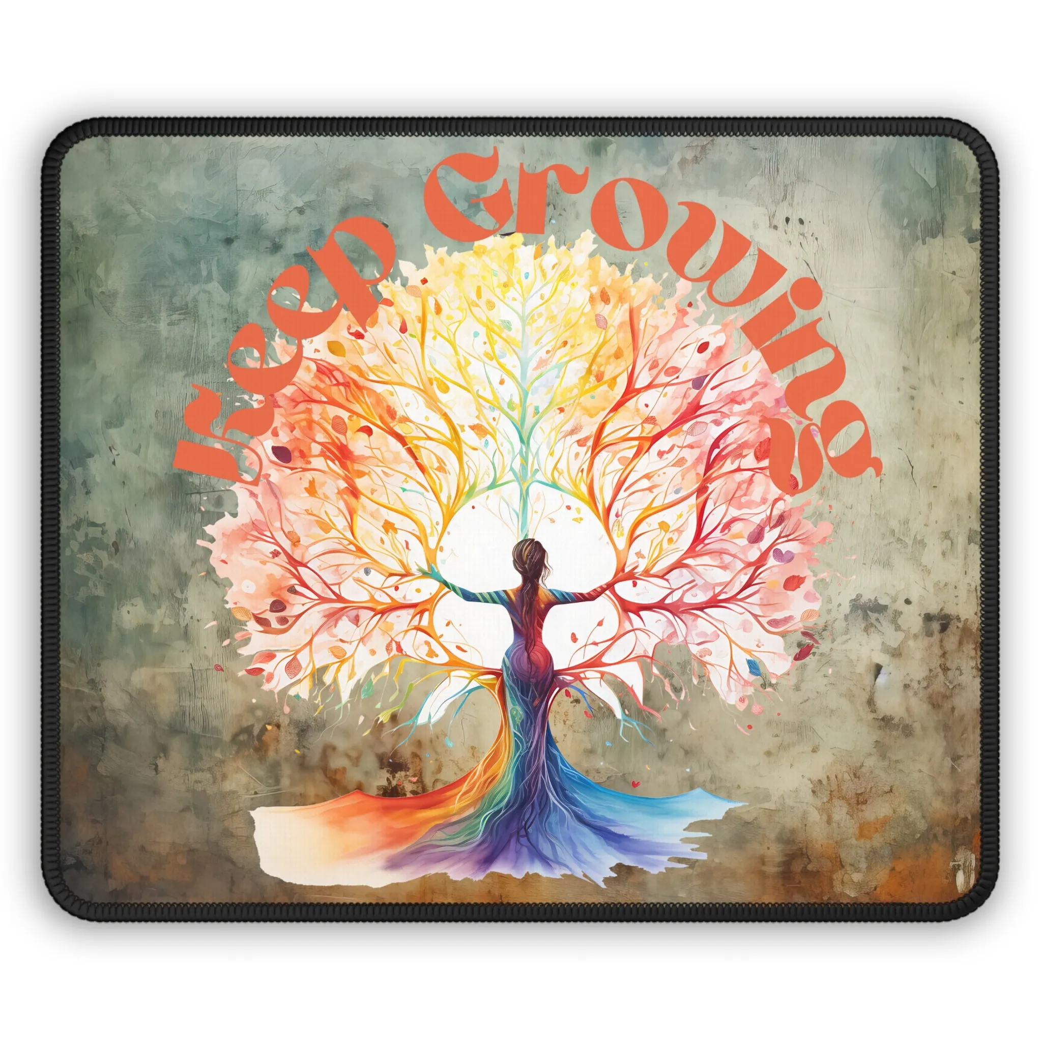 Keep Growing Yoga Mouse Pad,Unique Gift For Meditation And Yoga Lover, Cute Yoga Mouse Pad, Mindful Yoga Gift, Yoga lover Mouse Pad, Yoga Instructor Gift, Gift For Yoga lovers, Gift For Yogi.