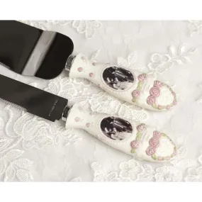 Kim Anderson Pretty as a Picture ® Wedding Cake Server Set