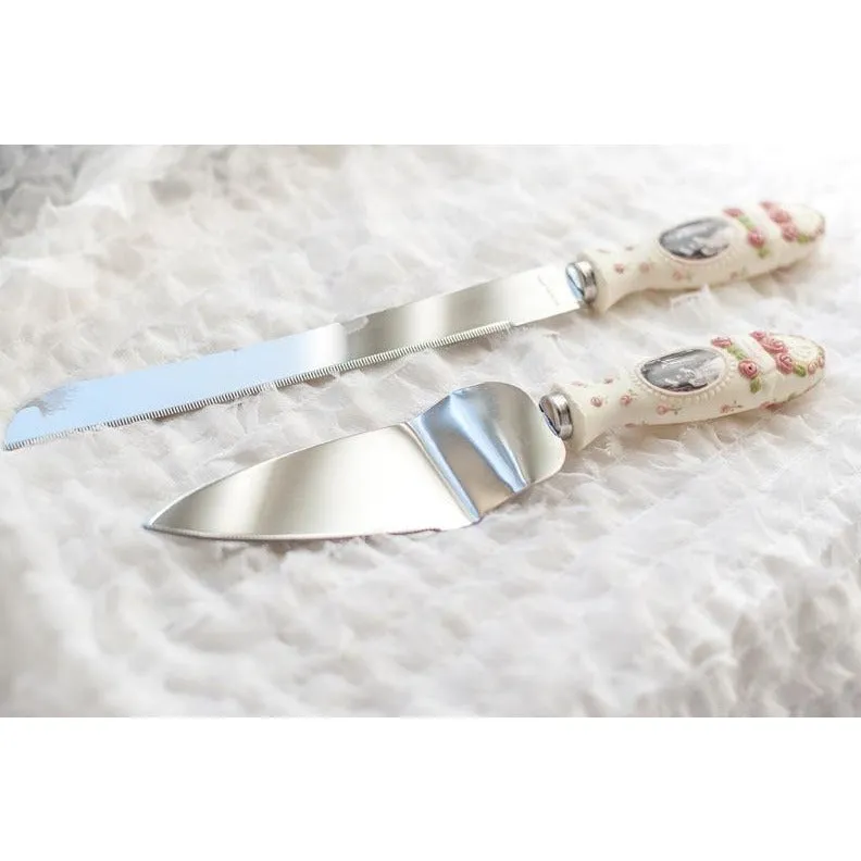 Kim Anderson Pretty as a Picture ® Wedding Cake Server Set