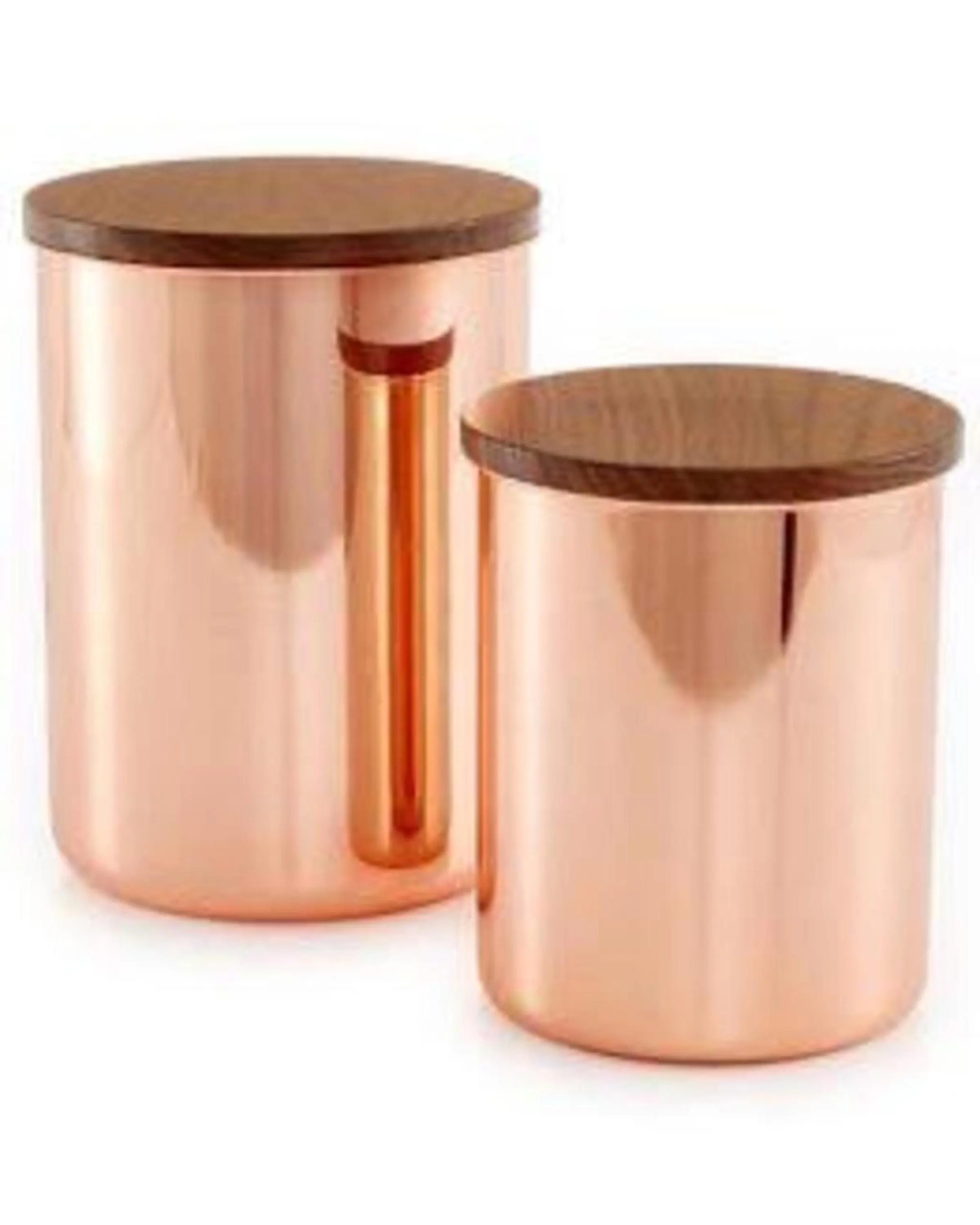 Kitchen Storage Copper Serverware Set of 2 - Angie India Serverware